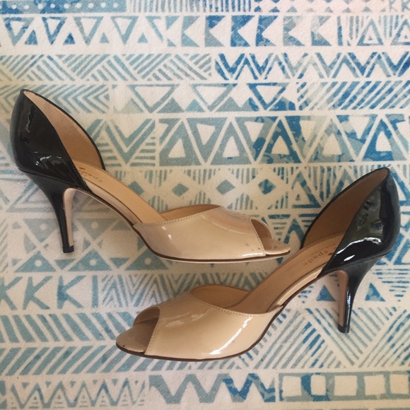 Kate Spade ♠️ Patent Peep Toe Heels - Picture 2 of 7